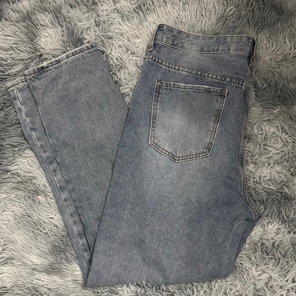 Women’s Distressed Blue Jeans - Picture 3 of 6